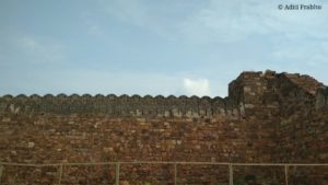 One of the well-preserved fort wall