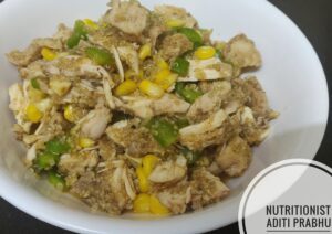 Chicken-Capsicum-Corn Quinoa Salad