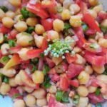 chickpea and onion flower salad